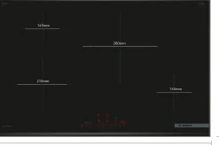 Serie 6 Inductiekookplaat 80 cm opbouwmontage met rand