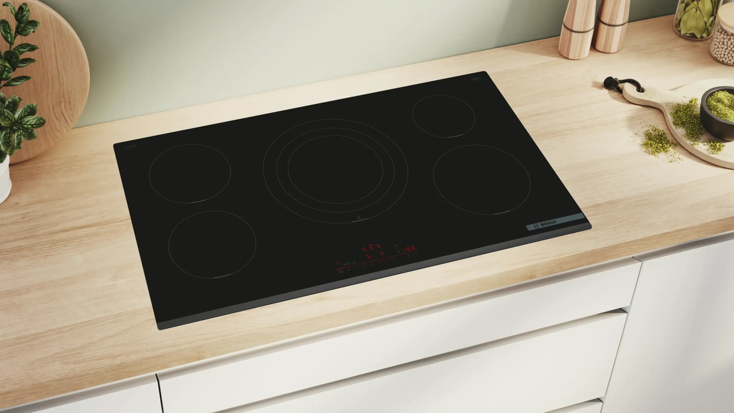 Serie 6 Inductiekookplaat 90 cm opbouwmontage zonder rand
