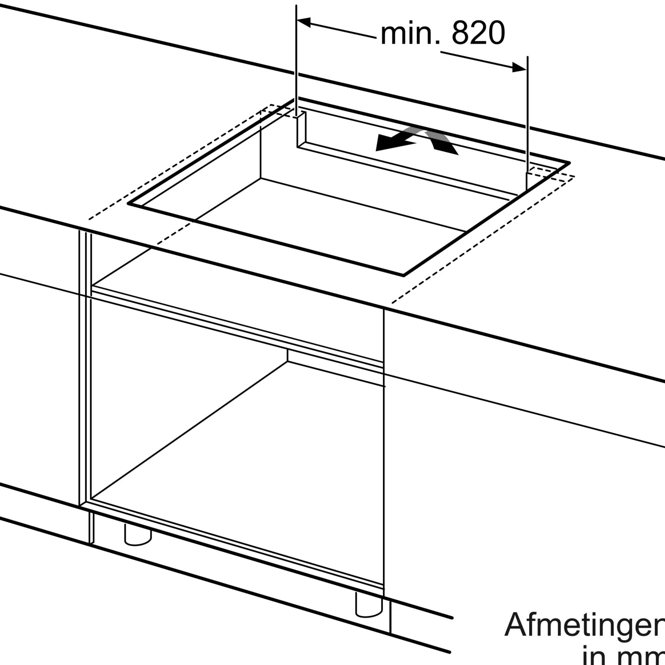 Serie 6 Inductiekookplaat 90 cm opbouwmontage zonder rand
