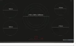 Serie 6 Inductiekookplaat 90 cm opbouwmontage zonder rand