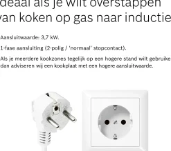 Serie 4 Inductiekookplaat 60 cm opbouwmontage met rand