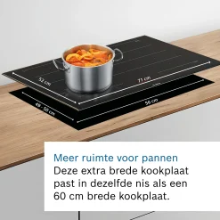 Serie 6 Inductiekookplaat 70 cm opbouwmontage met rand