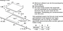 Serie 8 Inductiekookplaat 80 cm opbouwmontage met rand