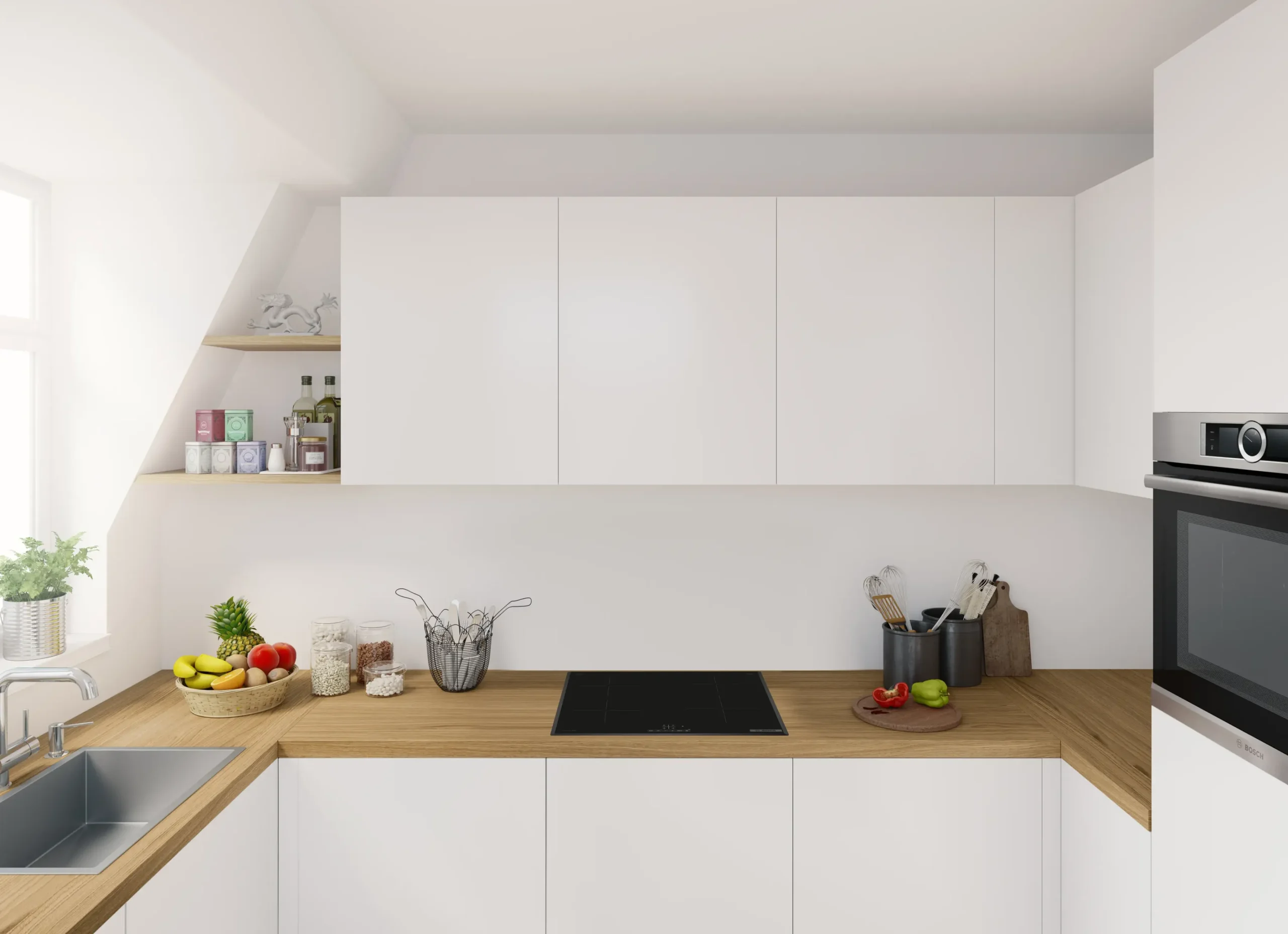 Serie 4 Inductiekookplaat 60 cm opbouwmontage met rand