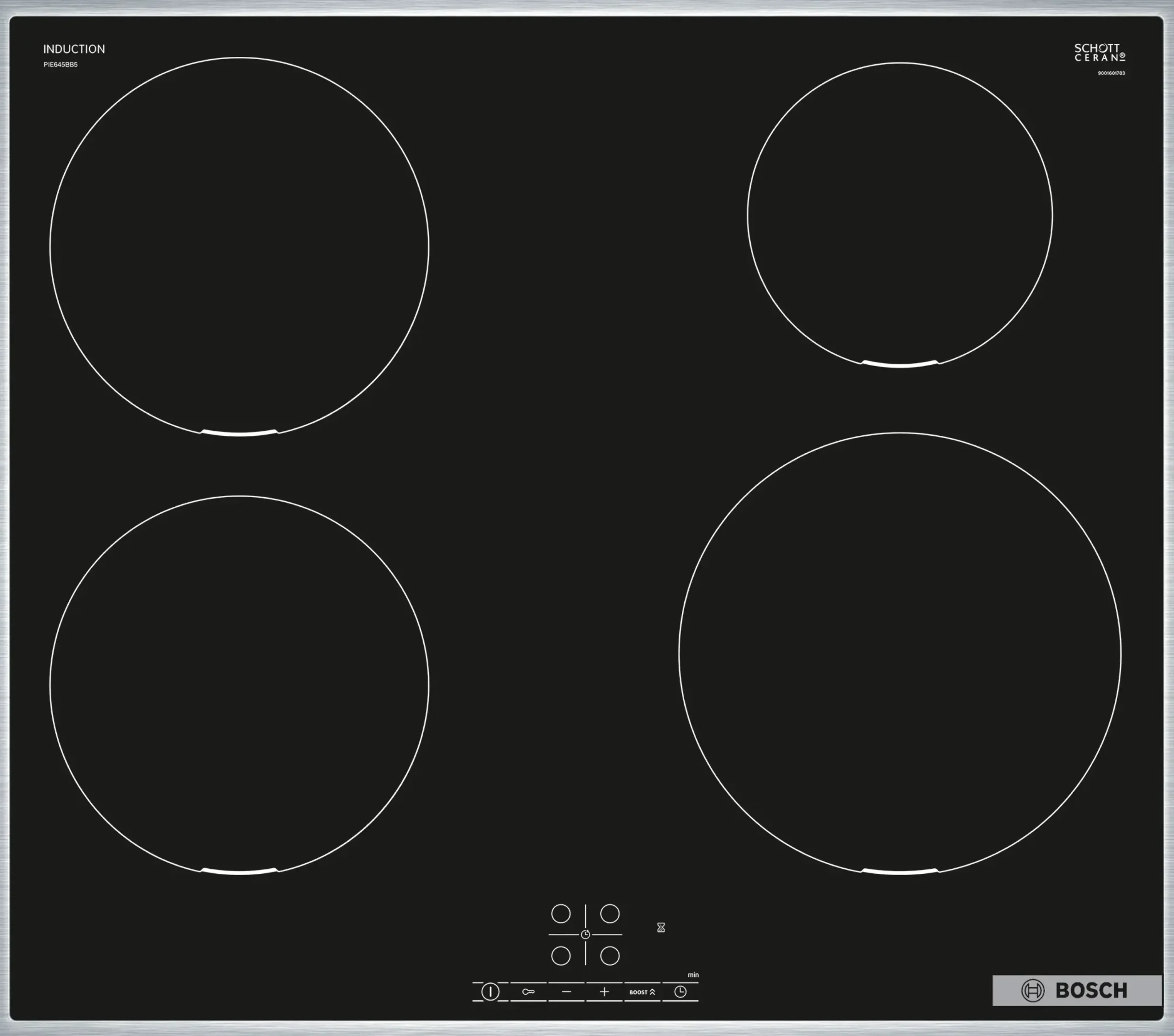 Serie 4 Inductiekookplaat 60 cm opbouwmontage met rand