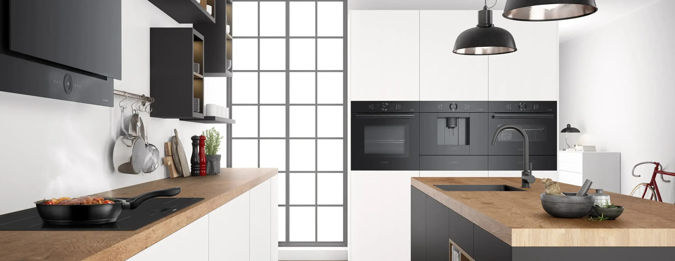 Serie 8 Inductiekookplaat 80 cm opbouwmontage met rand