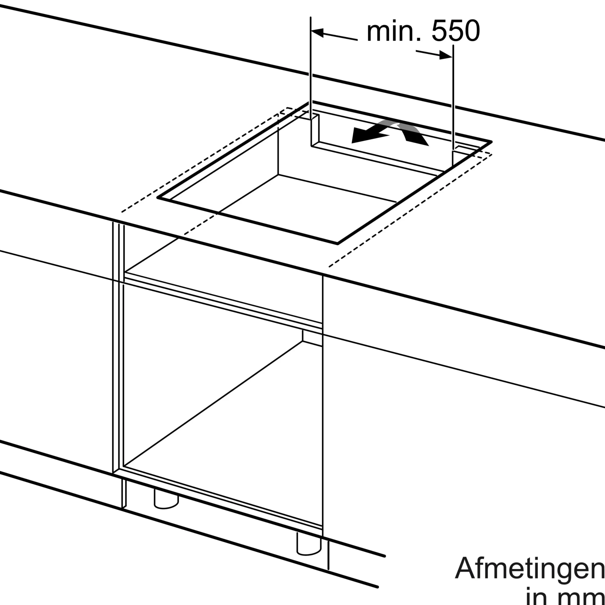 Serie 4 Inductiekookplaat 60 cm opbouwmontage zonder rand