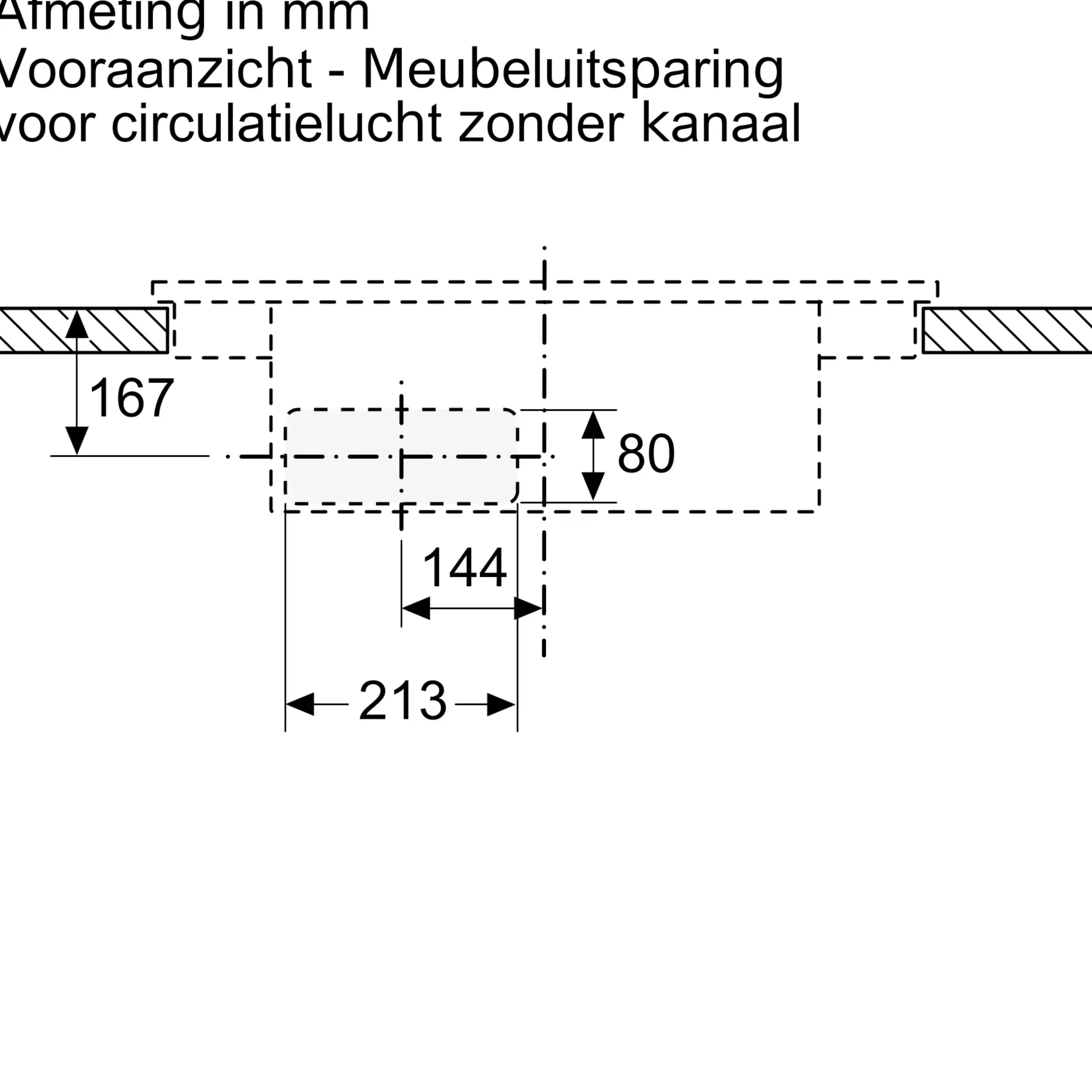 Serie 4 Inductiekookplaat met afzuiging 60 cm opbouwmontage met rand