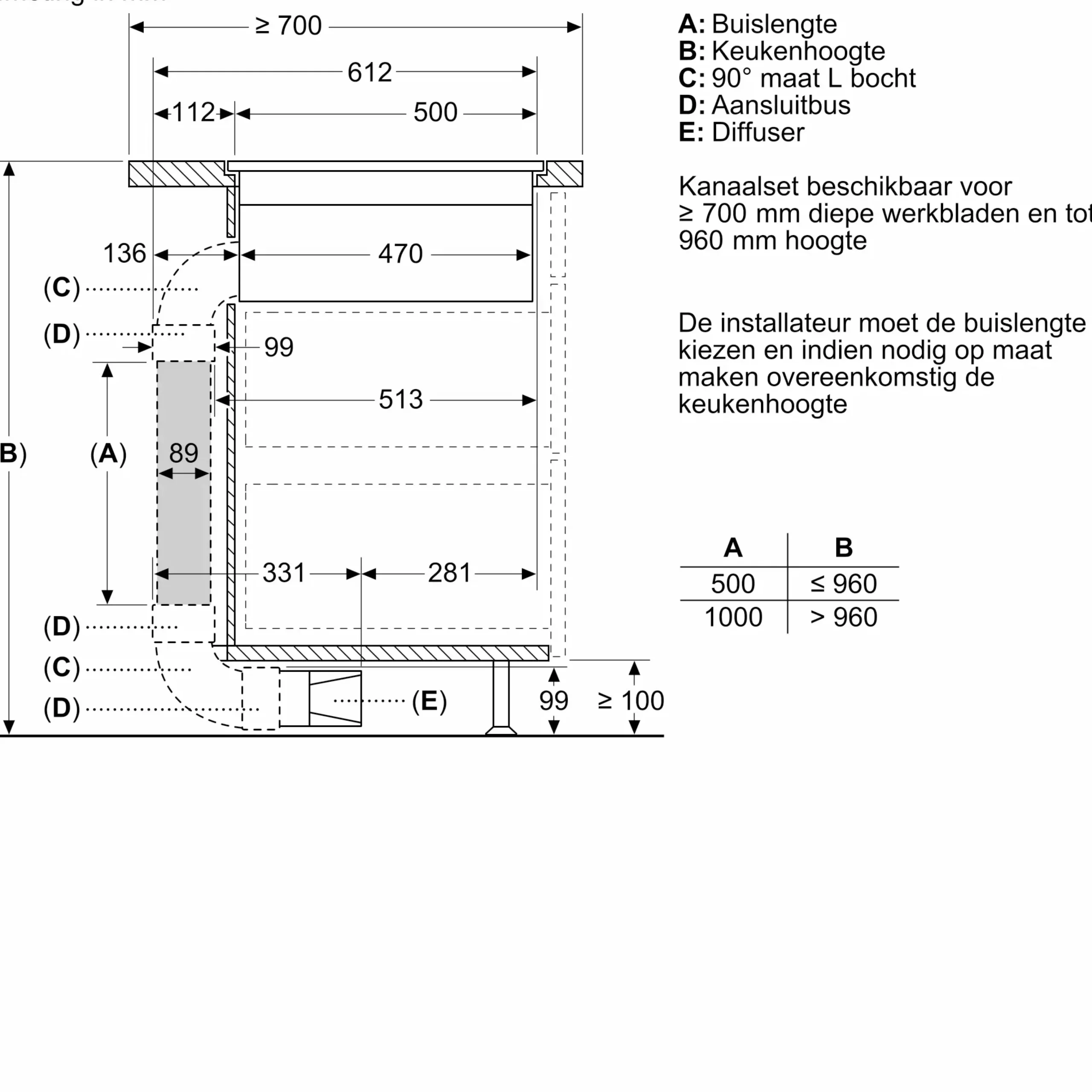 Serie 8 Inductiekookplaat met afzuiging 80 cm