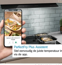Serie 6 Inductiekookplaat met afzuiging 60 cm opbouwmontage met rand