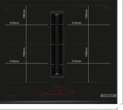 Serie 6 Inductiekookplaat met afzuiging 60 cm opbouwmontage met rand