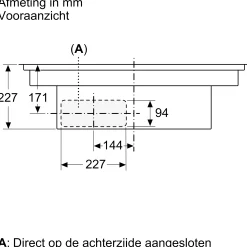 Serie 6 Inductiekookplaat met afzuiging 80 cm verzonken montage
