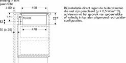 Serie 6 Inductiekookplaat met afzuiging 80 cm verzonken montage