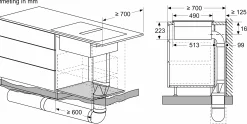 Serie 4 Inductiekookplaat met afzuiging 60 cm