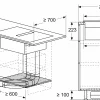 Serie 4 Inductiekookplaat met afzuiging 80 cm