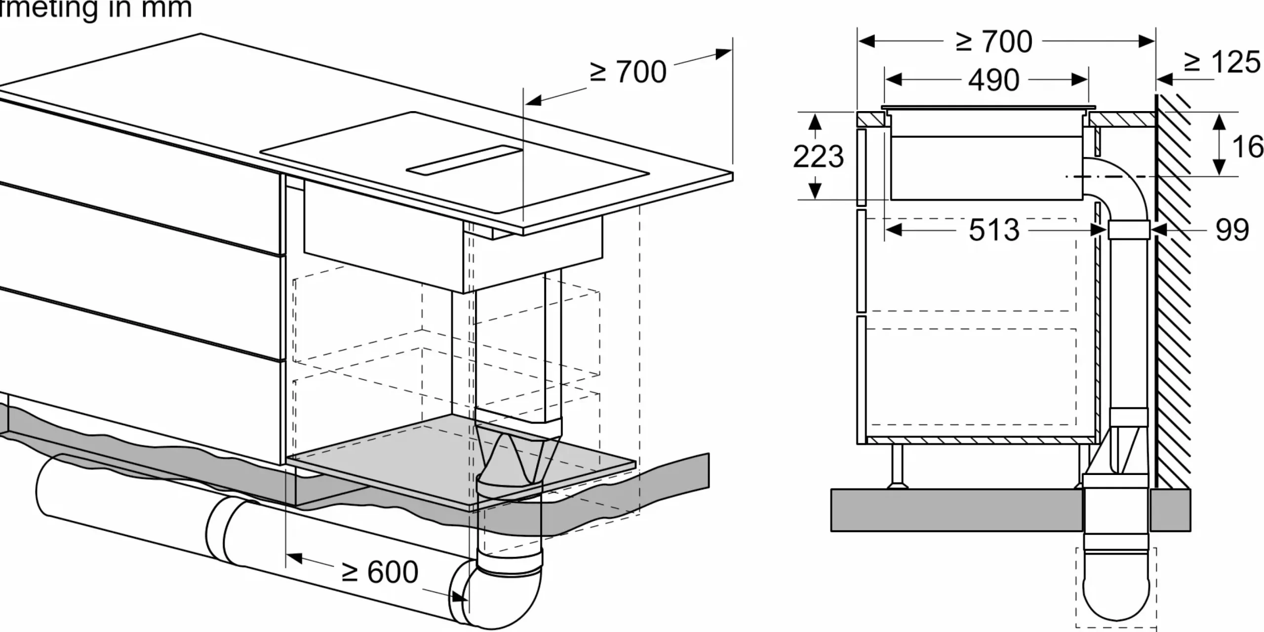 Serie 4 Inductiekookplaat met afzuiging 80 cm