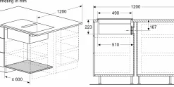 Serie 8 Inductiekookplaat met afzuiging 80 cm