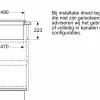 Serie 4 Inductiekookplaat met afzuiging 80 cm opbouwmontage zonder rand