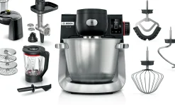 Serie 6 Keukenmachine met weegschaal en timer 1600 W Zwart, RVS