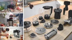 Serie 6 Keukenmachine met weegschaal en timer 1600 W Zwart, RVS