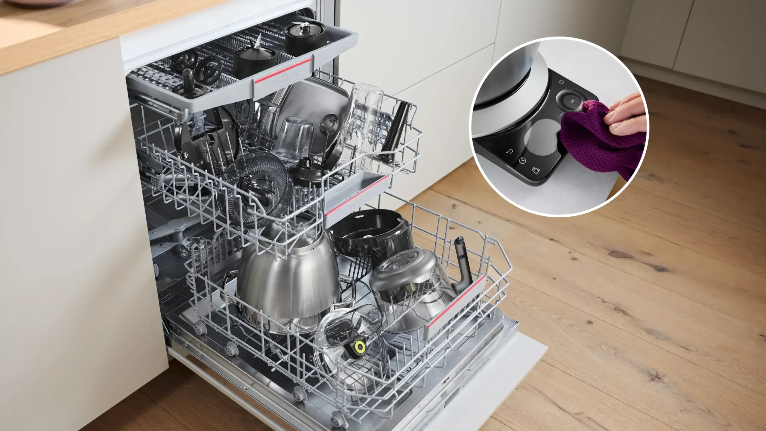 Serie 8 Keukenmachine met weegschaal en timer 1800 W Zilver, zwart