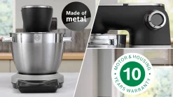 Serie 8 Keukenmachine met weegschaal en timer 1800 W Zilver, zwart