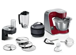 Serie 4 Keukenmachine met weegschaal en timer MUM 5 1000 W Rood, Zilver