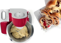 Serie 4 Keukenmachine MUM 5 1000 W Rood, Zilver