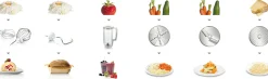 Serie 4 Keukenmachine MUM 5 1000 W Rood, Zilver