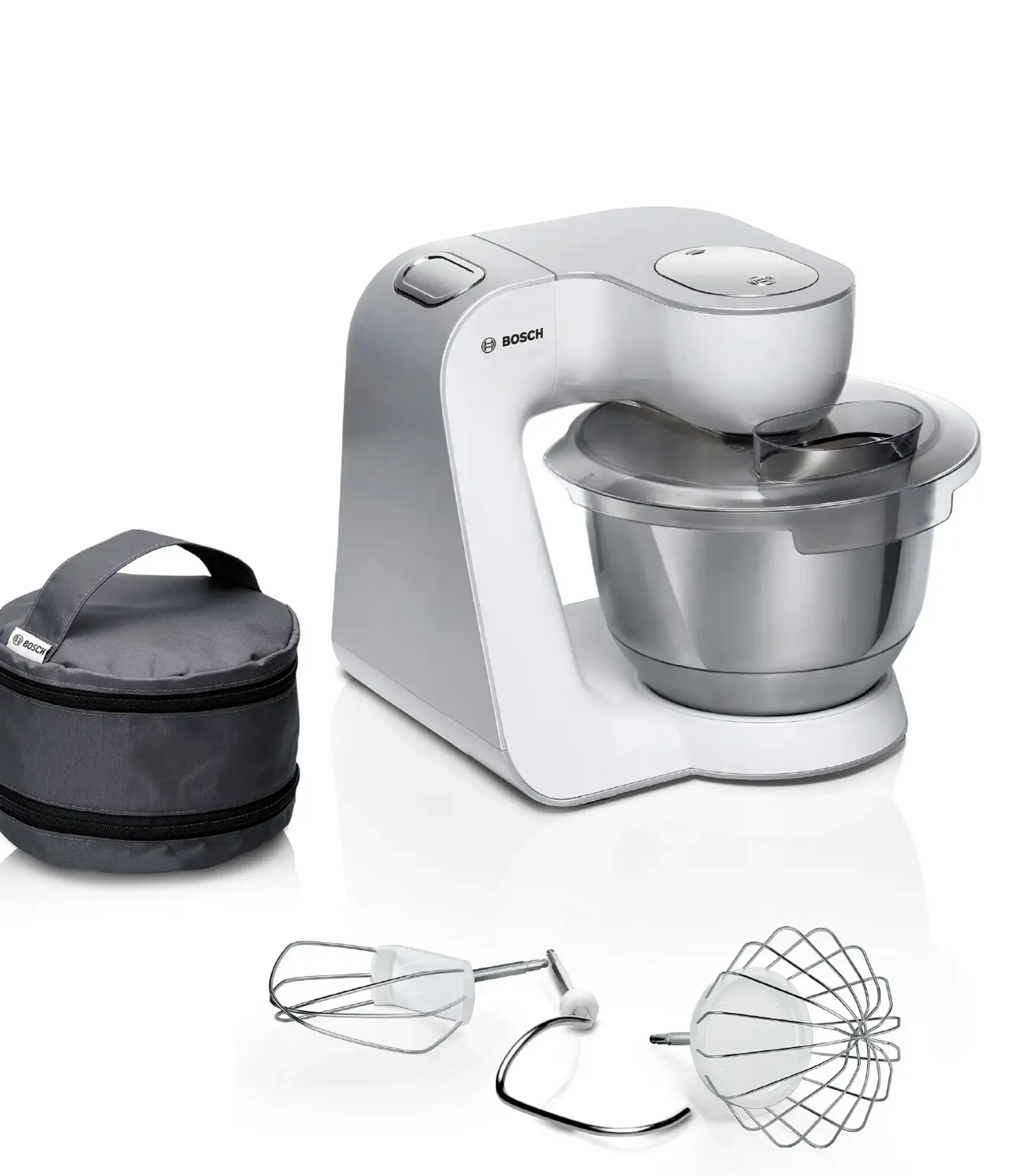 Serie 4 Keukenmachine MUM 5 1000 W Wit, Zilver