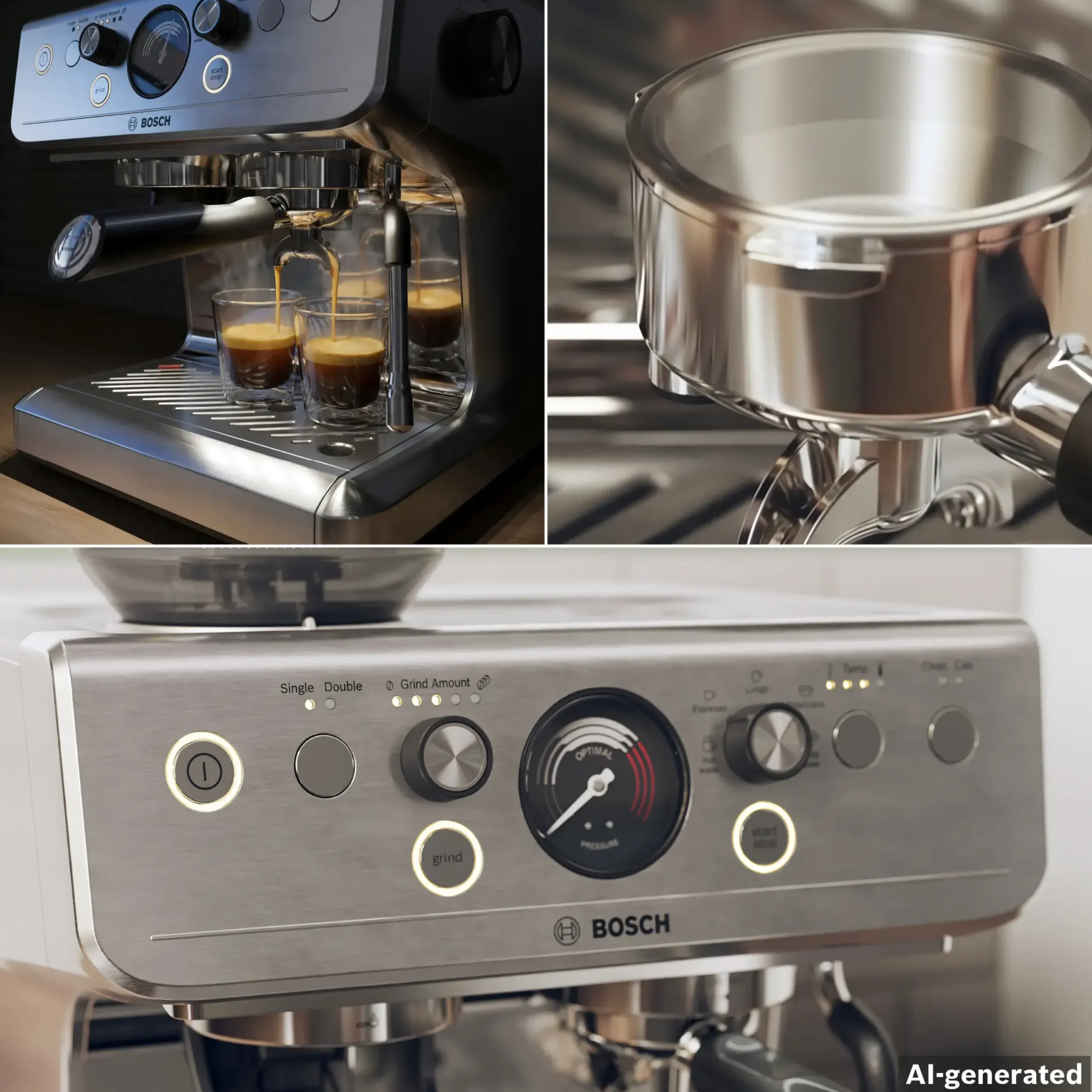Serie 4 Semi Automatic Coffee Maker HomeCafé Series 4 RVS