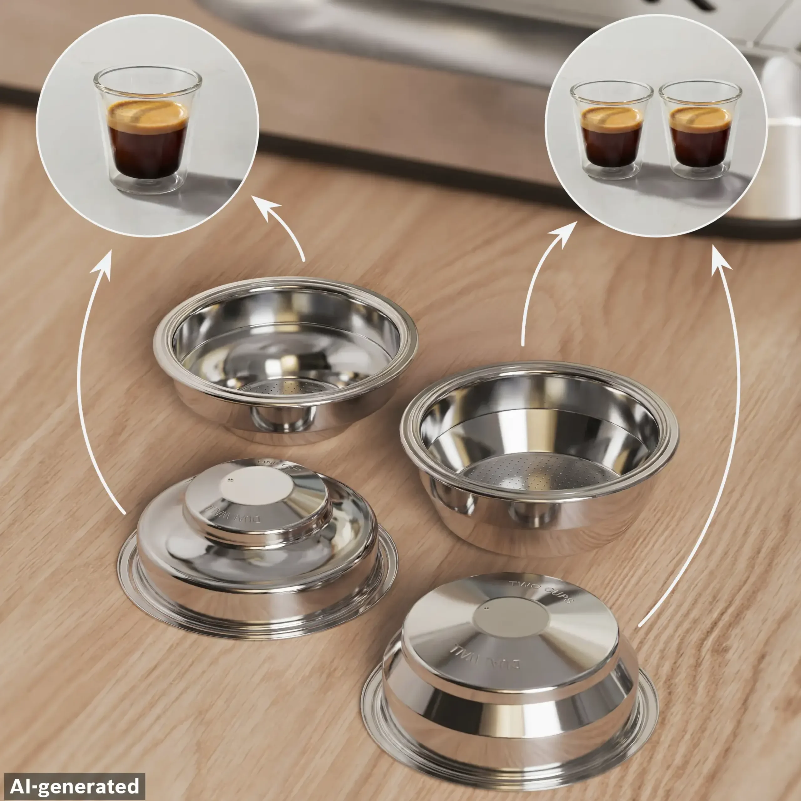 Serie 4 Semi Automatic Coffee Maker HomeCafé Series 4 RVS