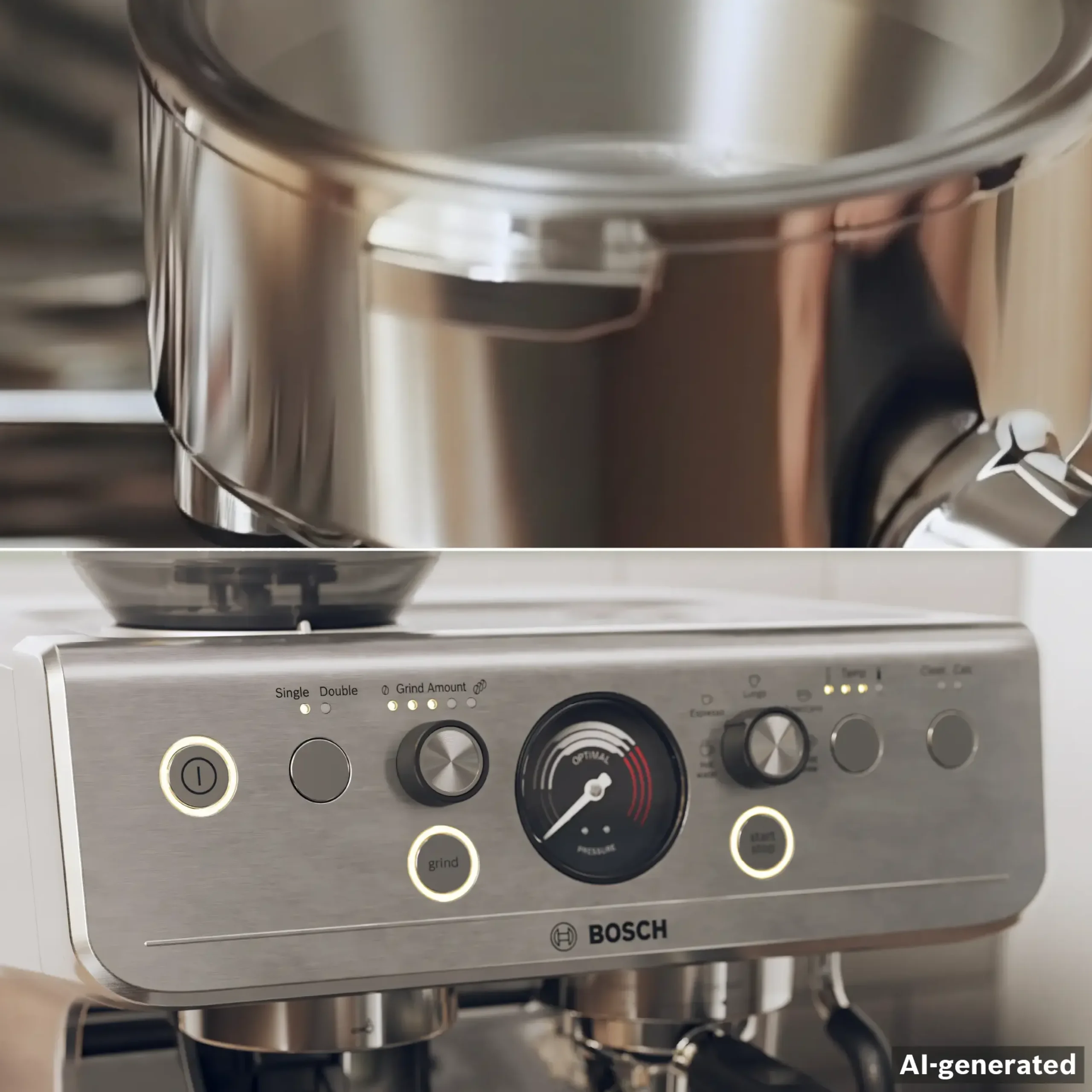 Serie 4 Semi Automatic Coffee Maker HomeCafé Series 4 RVS