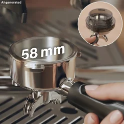 Serie 4 Semi Automatic Coffee Maker HomeCafé Series 4 RVS