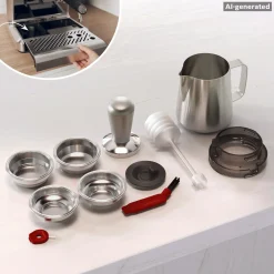 Serie 4 Semi Automatic Coffee Maker HomeCafé RVS