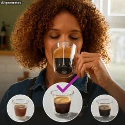 Serie 4 Semi Automatic Coffee Maker HomeCafé RVS