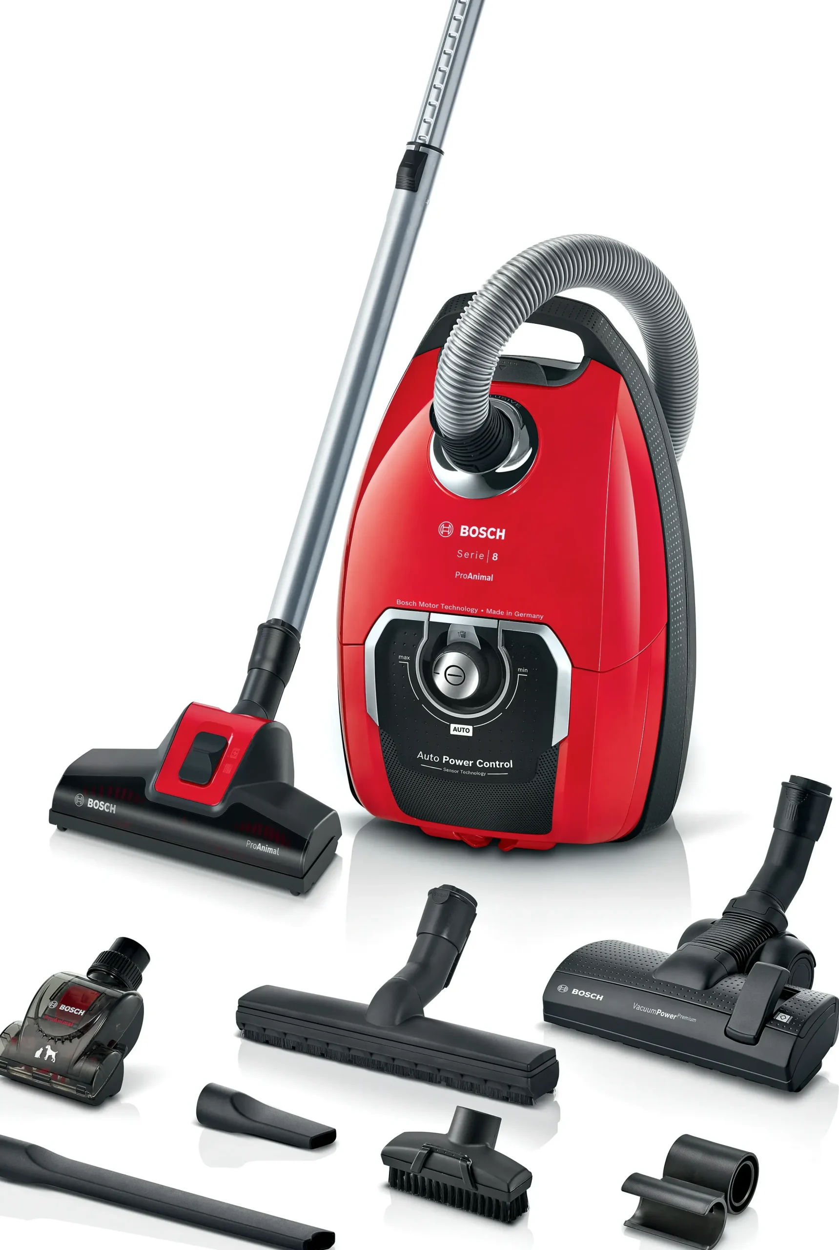 Serie 8 Stofzuiger met zak ProAnimal Rood