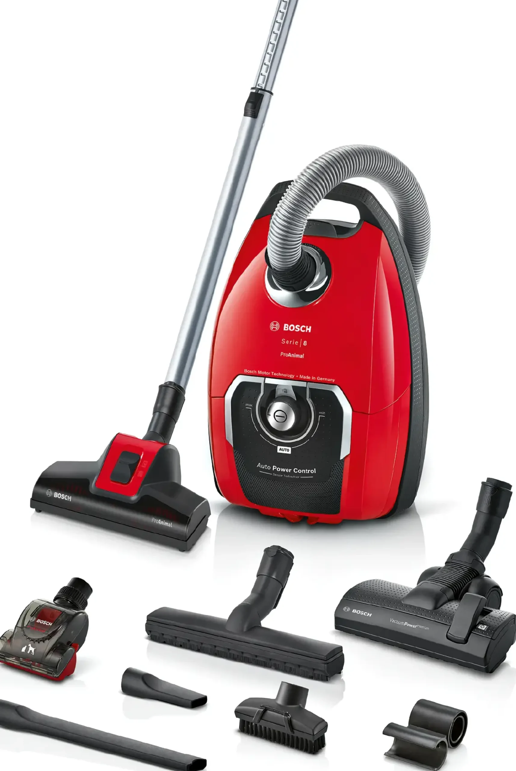 Serie 8 Stofzuiger met zak ProAnimal Rood