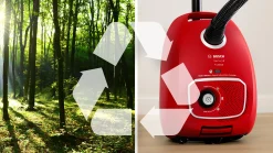 Serie 4 Stofzuiger met zak ProAnimal Rood
