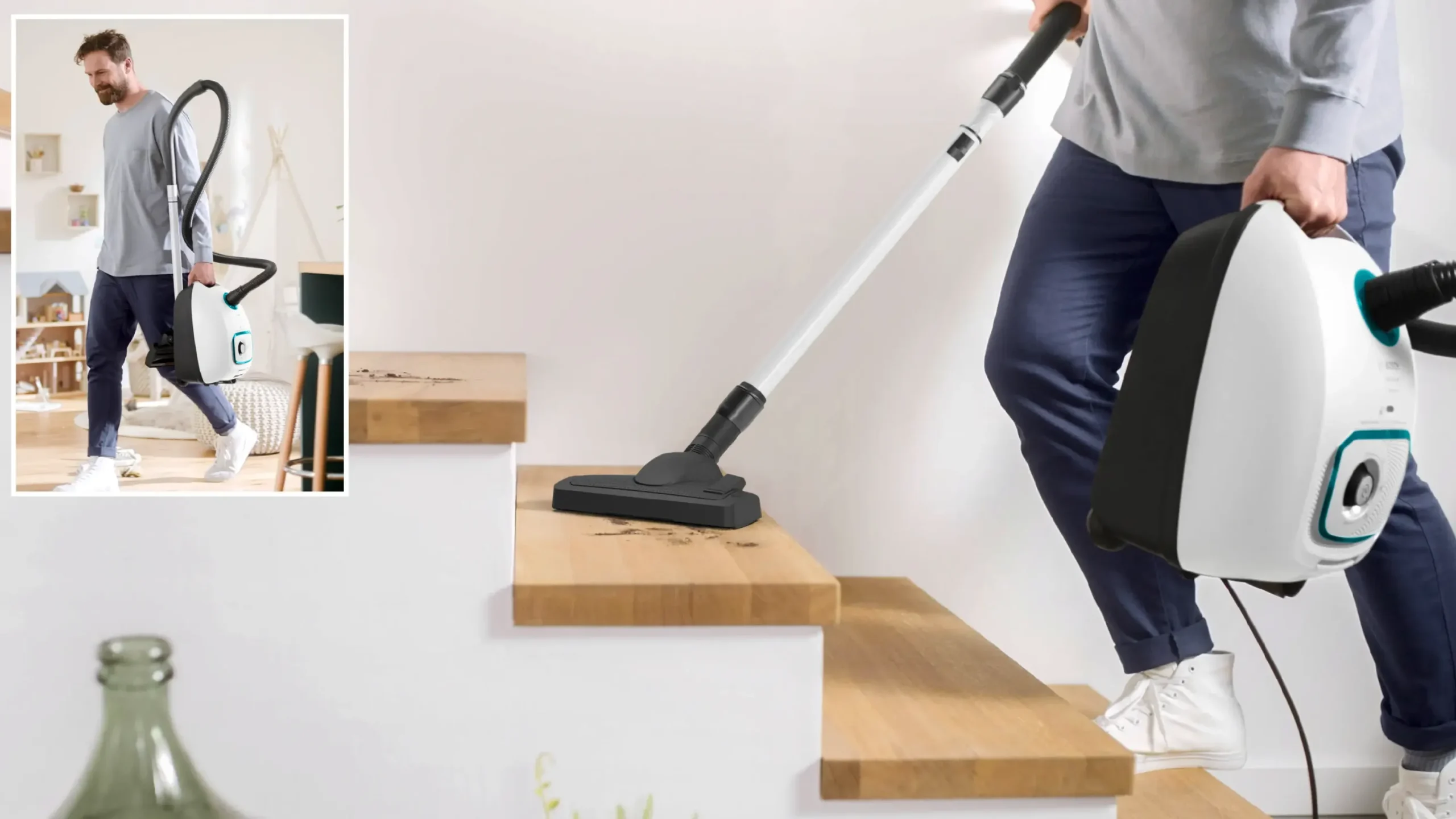 Serie 4 Stofzuiger met zak ProHygienic Wit