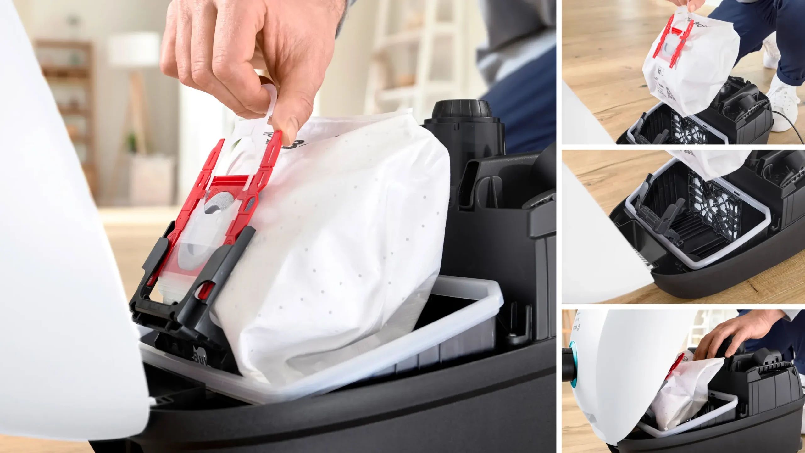 Serie 4 Stofzuiger met zak ProHygienic Wit