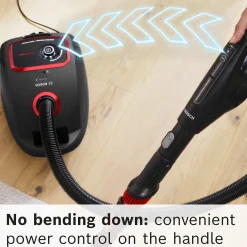 Serie 6 Stofzuiger met zak ProPower Zwart