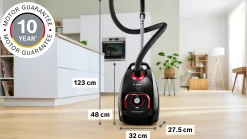 Serie 8 Stofzuiger met zak ProPower Zwart