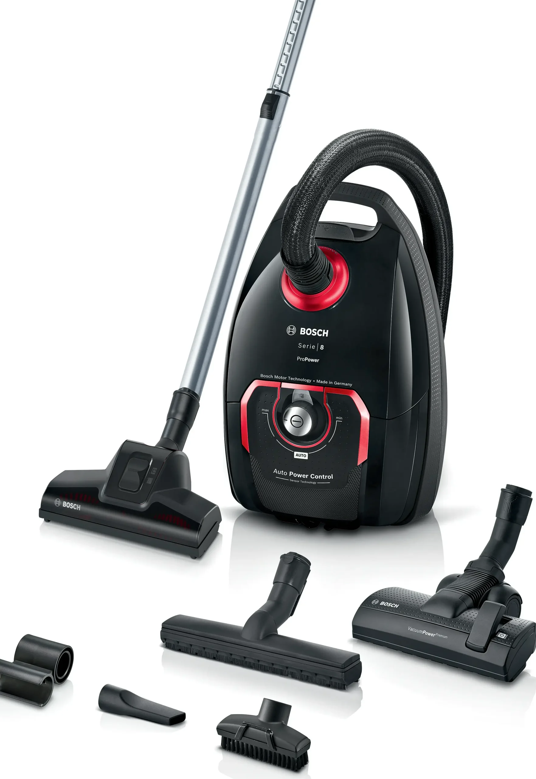 Serie 8 Stofzuiger met zak ProPower Zwart