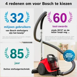 Serie 2 Stofzuiger zonder zak Rood