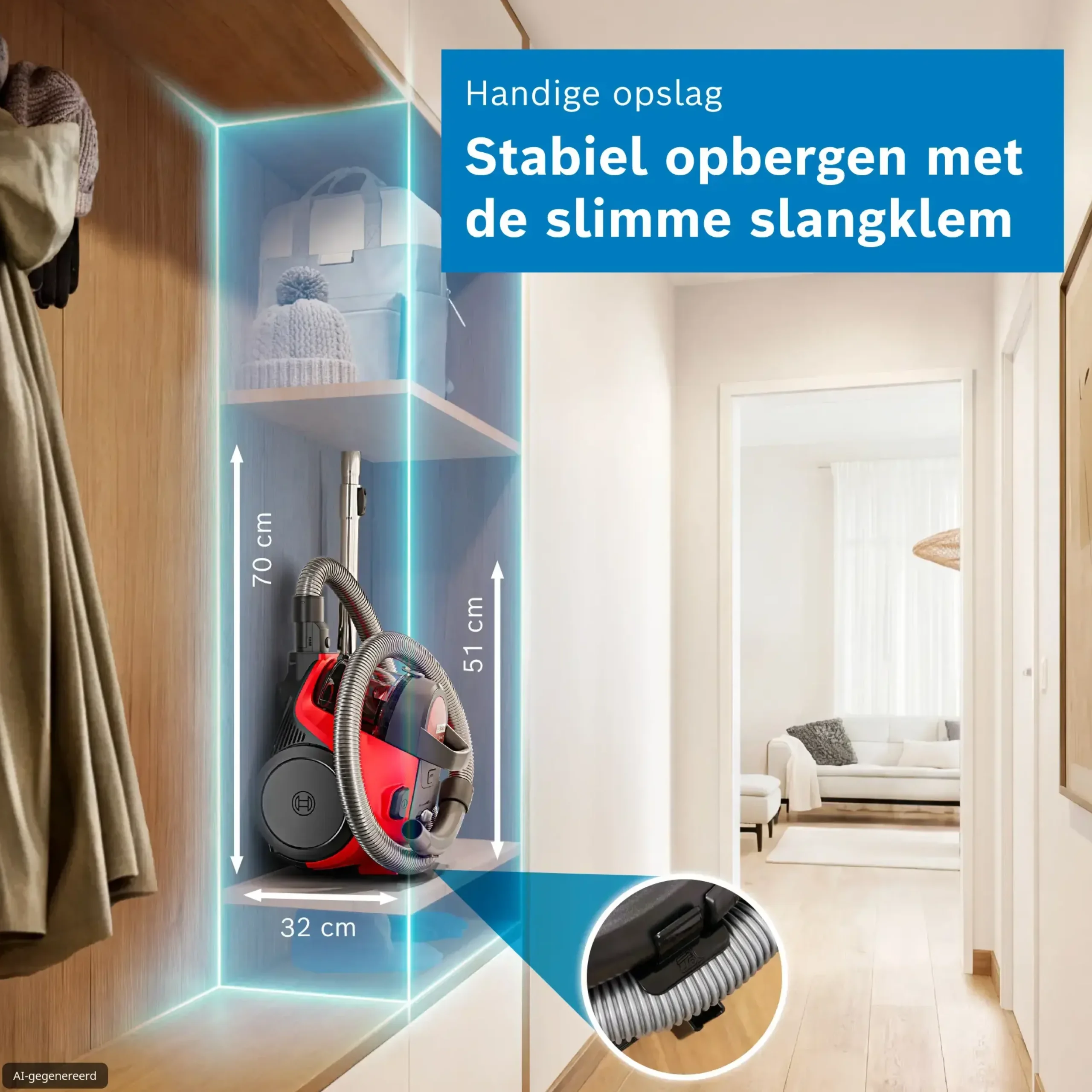 Serie 2 Stofzuiger zonder zak Rood