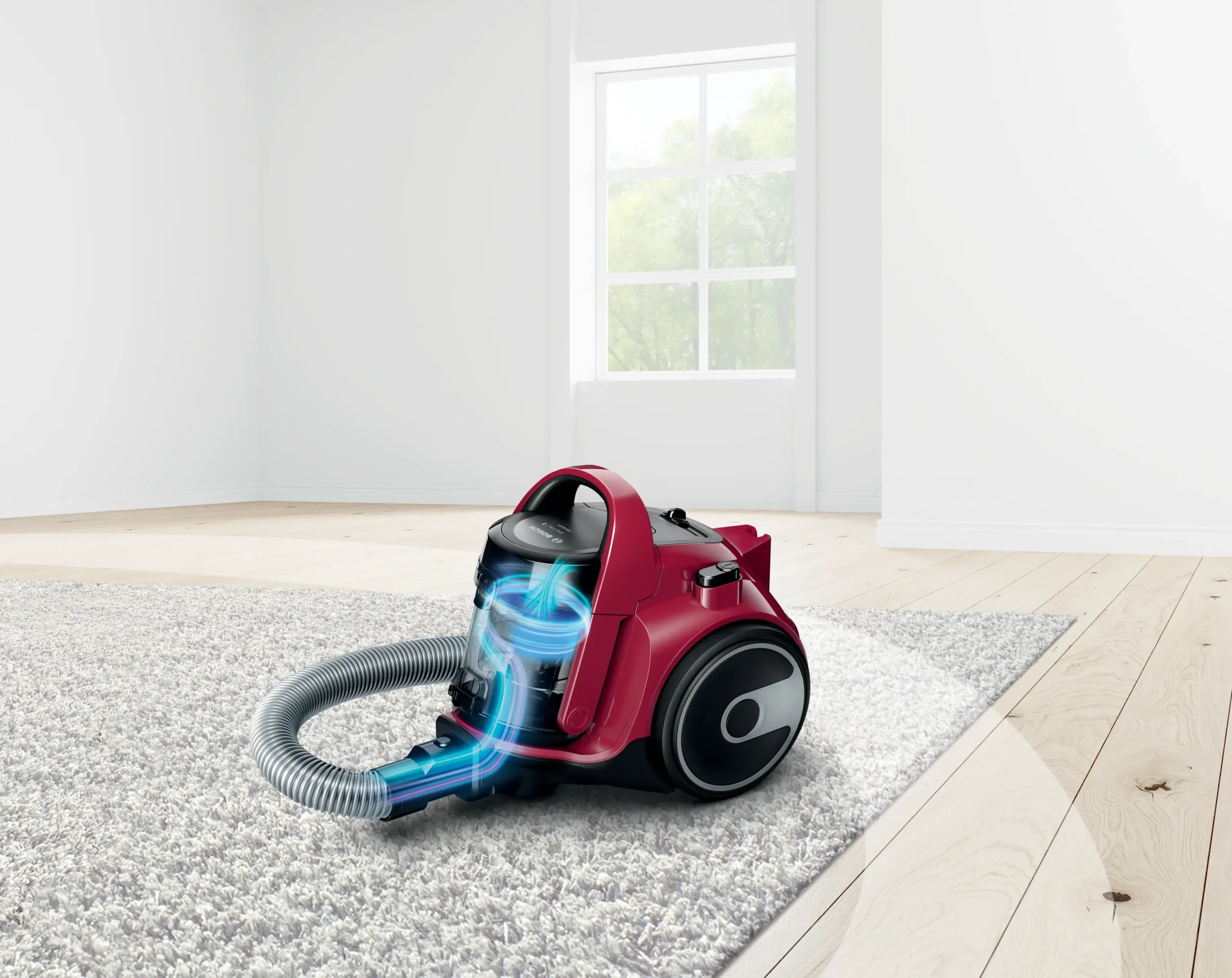Serie 2 Stofzuiger zonder zak Rood