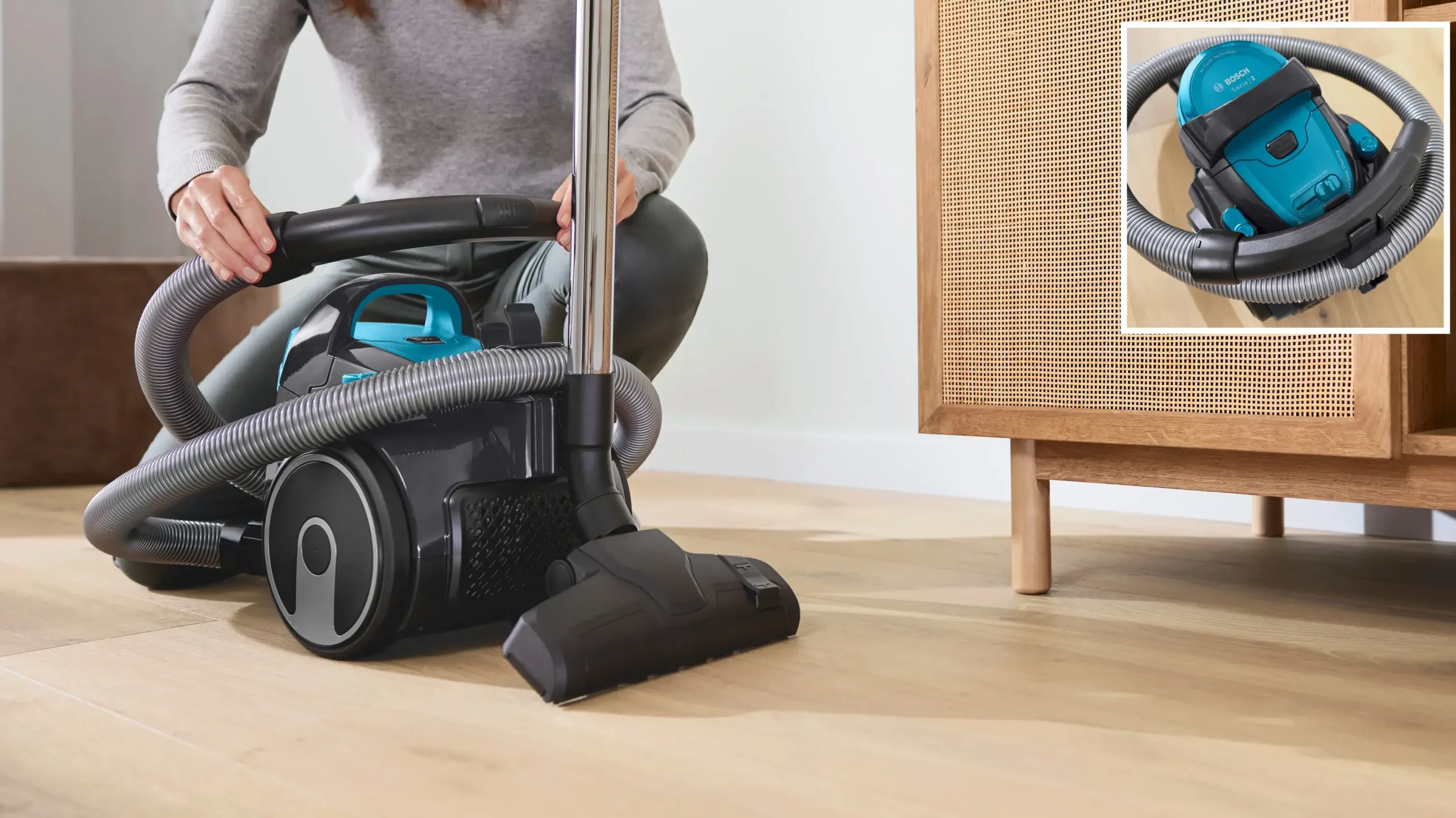 Serie 2 Stofzuiger zonder zak Turquoise