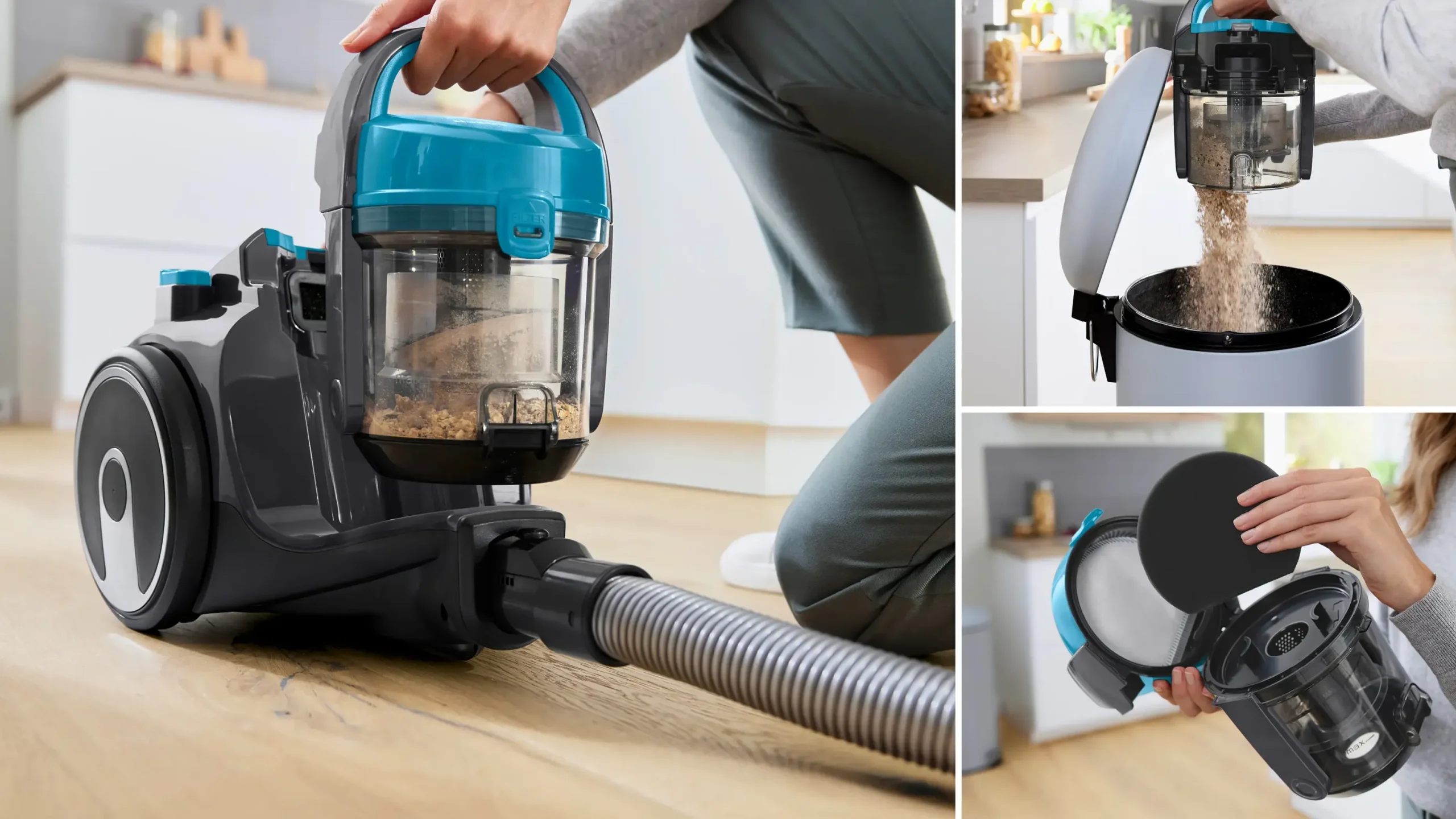 Serie 2 Stofzuiger zonder zak Turquoise