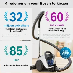 Serie 2 Stofzuiger zonder zak Wit